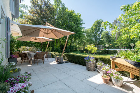 terrace period house in divonne-les-bains