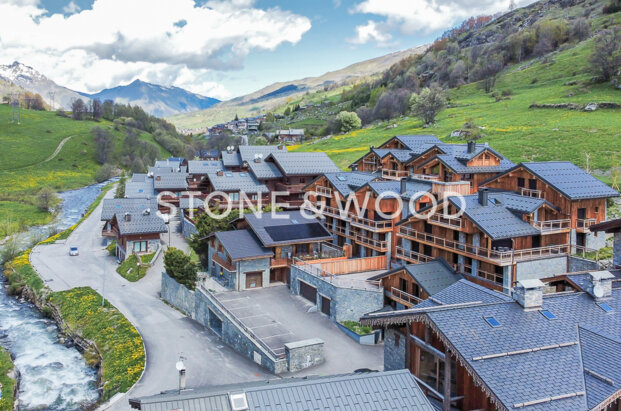 Appartement/chalet 4 pièces avec terrasse et vue montagnes