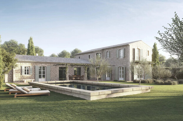 Stone farmhouse in Eygalières
