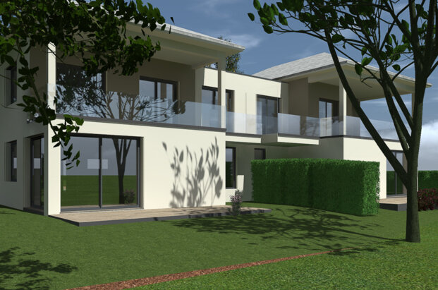 New contemporary villa near the Swiss border