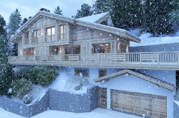 Chalet d'exception avec vue panoramique sur la chaîne des Aravis