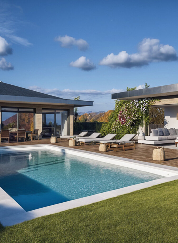 Argonay, projet de villa avec vue lac et montagnes