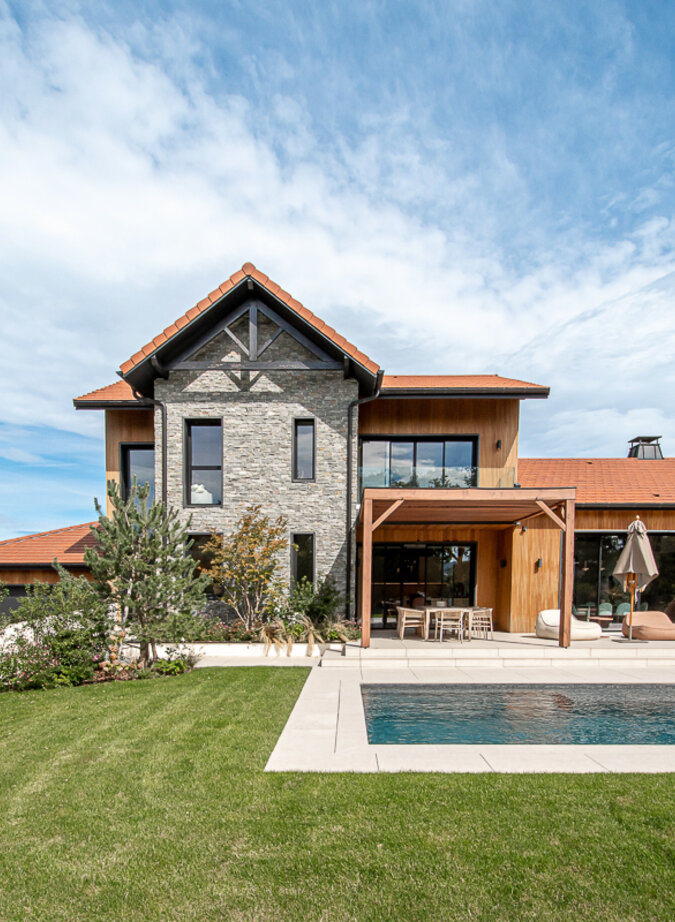 Magnifique villa contemporaine proche frontière suisse