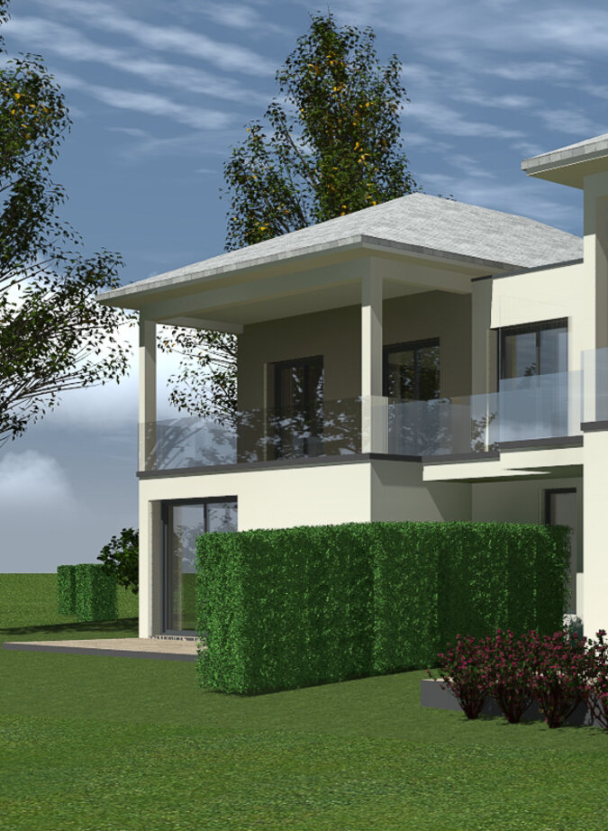 New contemporary villa near the Swiss border