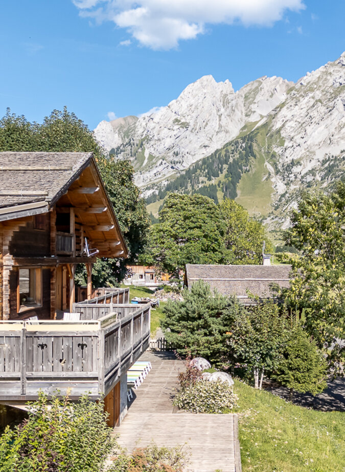 Chalet au cadre unique, face à la chaîne des Aravis