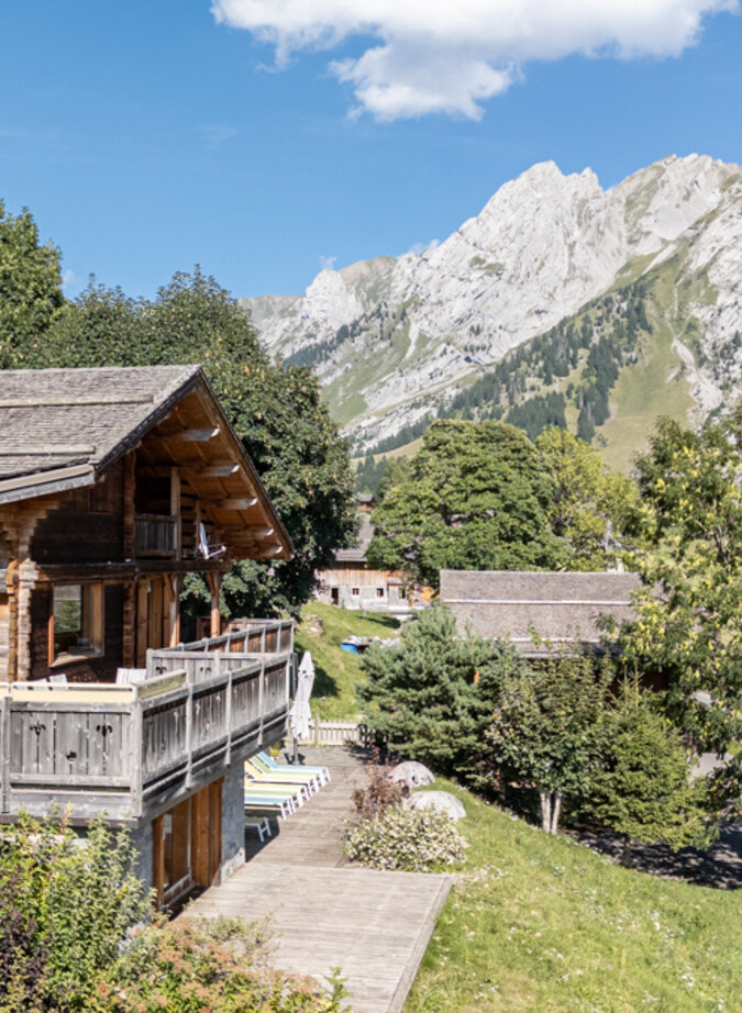 Chalet au cadre unique, face à la chaîne des Aravis