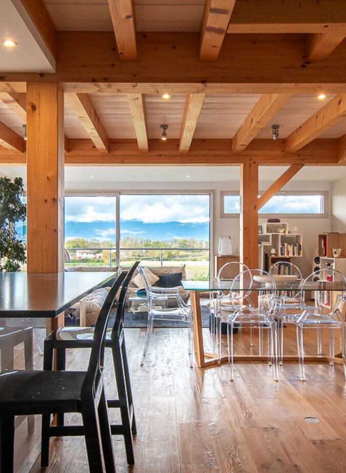 Contemporary villa with panoramic views of Geneva