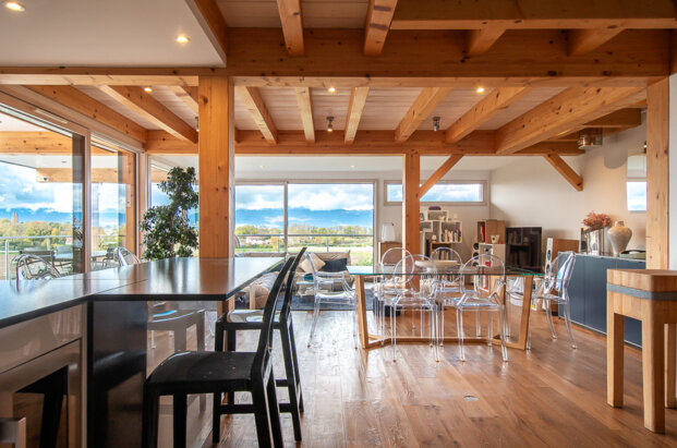 Contemporary villa with panoramic views of Geneva